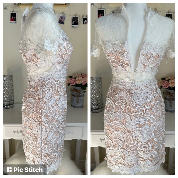 White Lace Dress - Picture 2 of 14